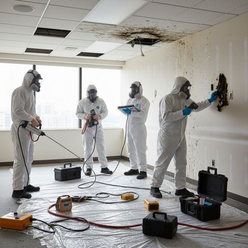 Local Black Mold Removal pros at work